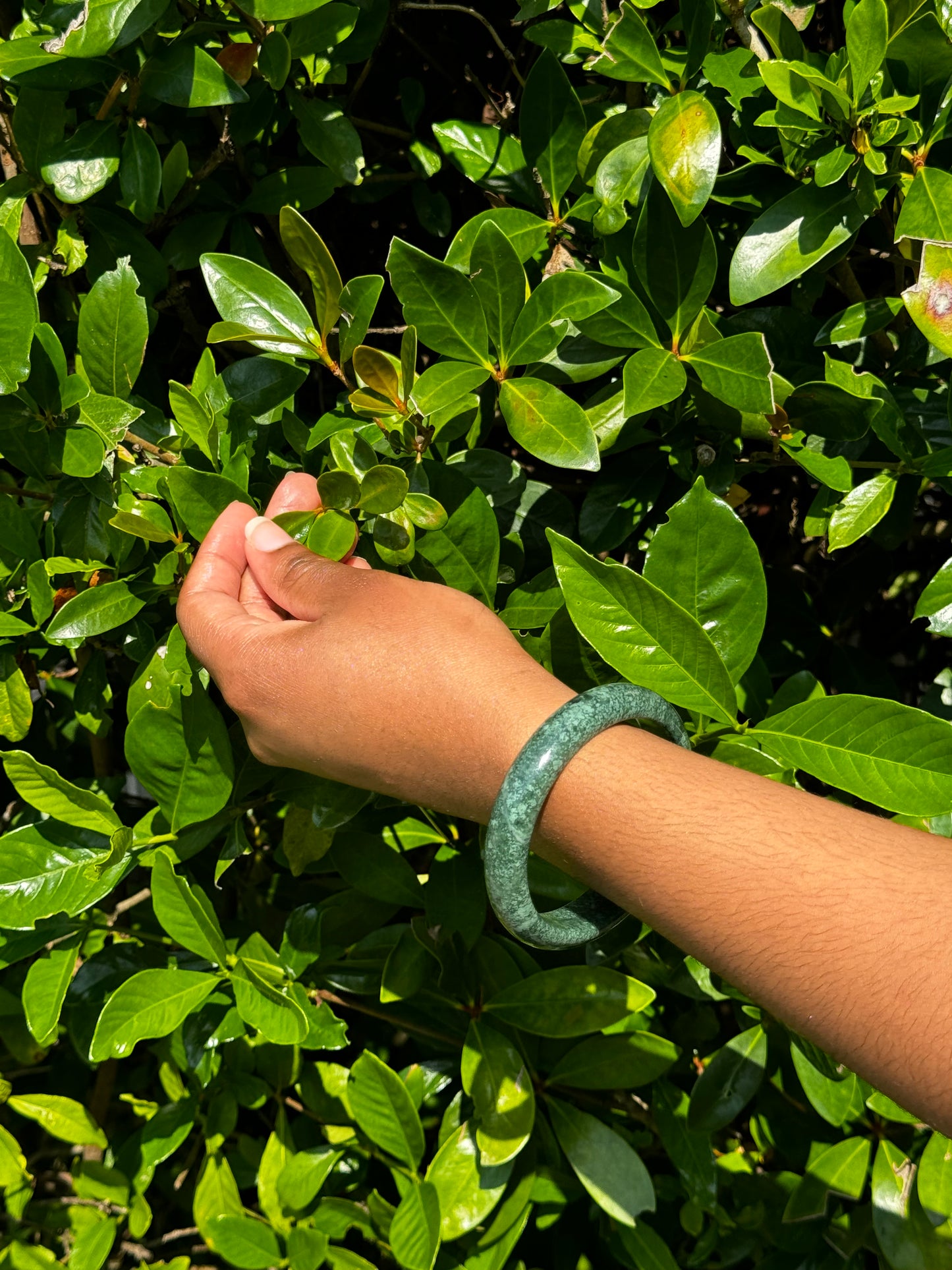 Green Stone Bangles